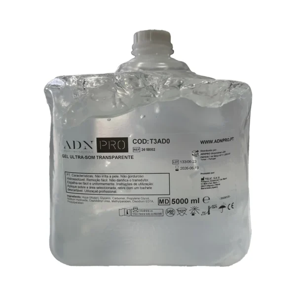 Gel ultrassom profissional ADNPRO 5L condutor para estética e laser
