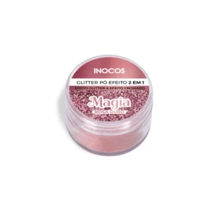 Pó Glitter Magia Rosa Ouro INOCOS 3g - Image 1