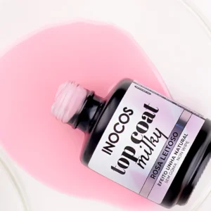 Top Coat Milky Rosa Leitoso 15ml INOCOS - Image 3