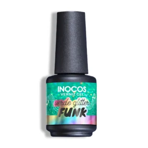 Verniz Gel Inocos Verde Glitter Funk GP350 - Image 1