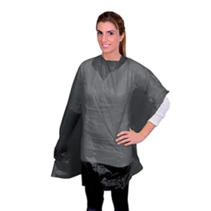 Penteador Descartavel 30uni preto 130x126cm - Image 1