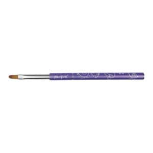 Pincel Purple Nylon Gel #6 Decorado Oval - Image 1
