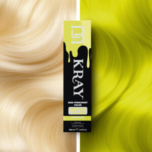 SEMI-PERMANENT COLOR ELECTRIC YELLOW KRAY 100ML LEVEL3 - Image 2
