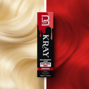 SEMI-PERMANENT COLOR ELECTRIC RED KRAY 100ML LEVEL3 - Image 2