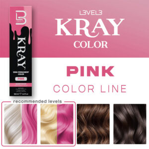 SEMI-PERMANENT COLOR PINK KRAY 100ML LEVEL3 - Image 3