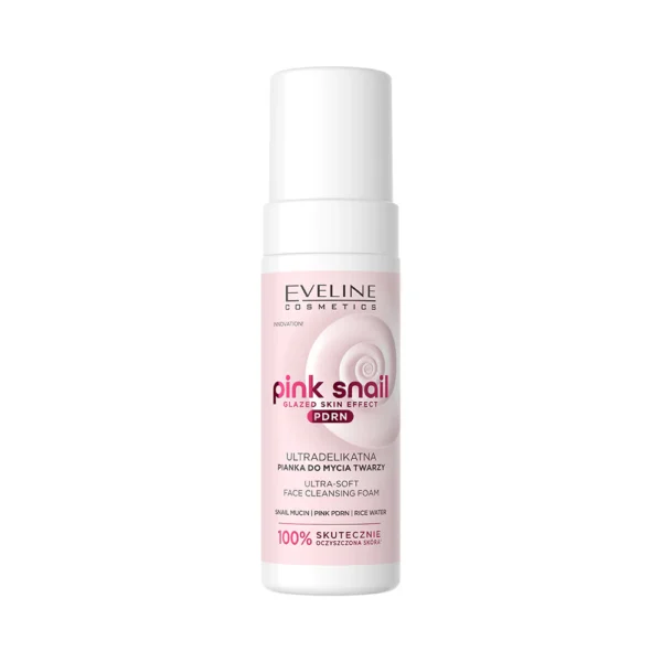pink snail face cleansing foam