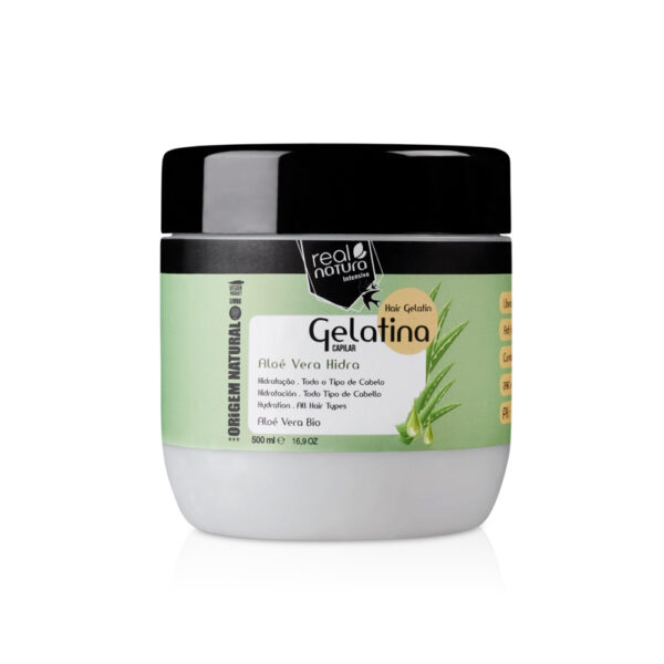gelatina aloe vera hidra real natura